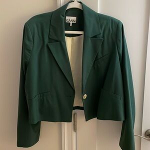 Gorgeous green GANNI green blazer